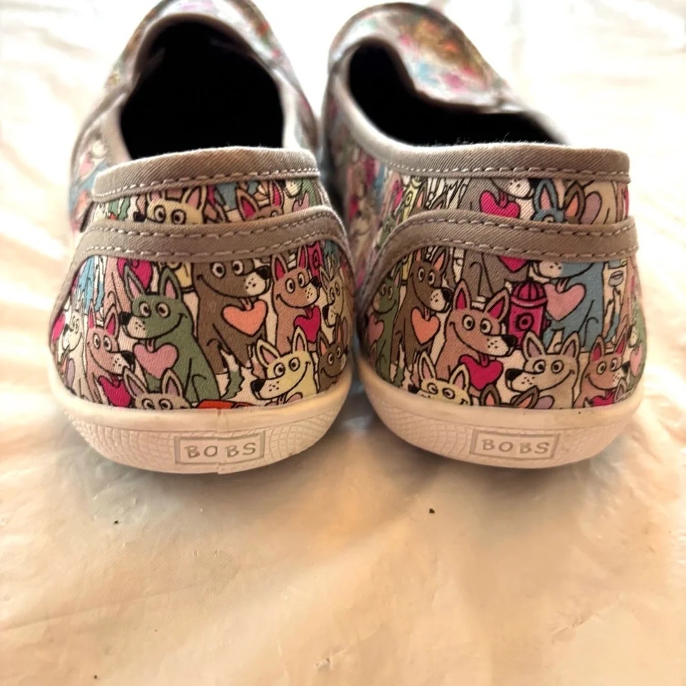 BOBS from Skechers Be Cute Pups Freshness Slip on sneakers gray SZ 7 NWOT